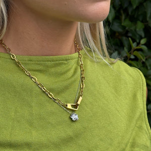 Unity Necklace i forgylt stål