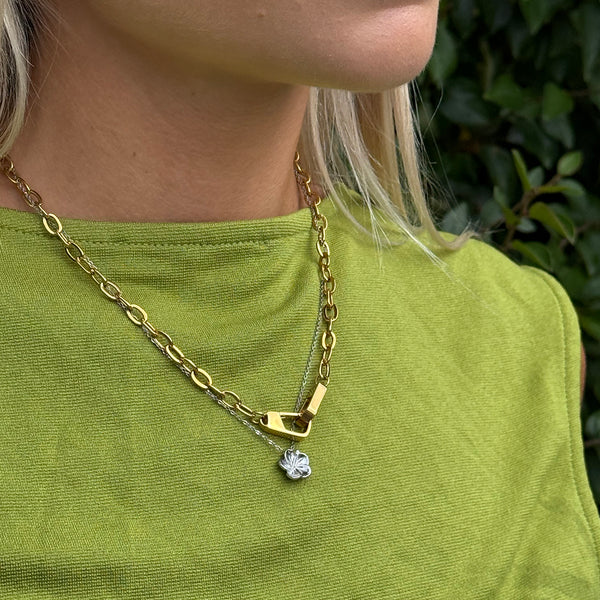 Unity Necklace i forgylt stål