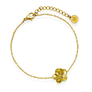 Hibiscus Bracelet i forgylt stål