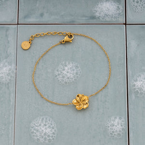 Hibiscus Bracelet i forgylt stål