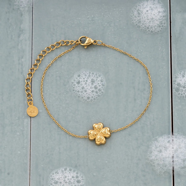 Lucky Bracelet i forgylt stål