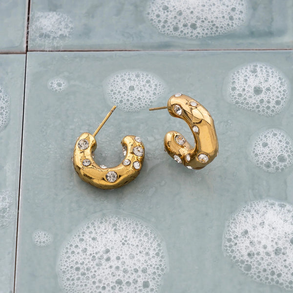 Starlight Earrings i forgylt stål