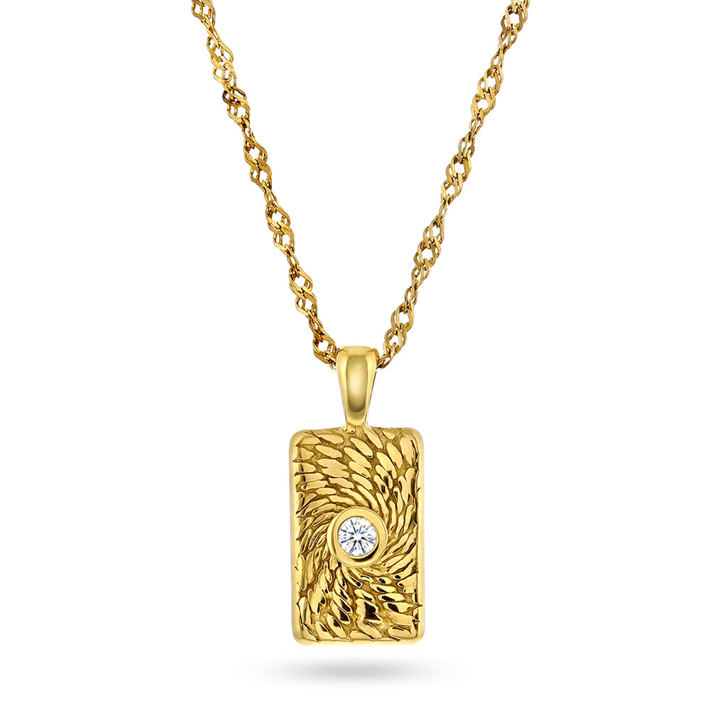 Fate Necklace i forgylt stål