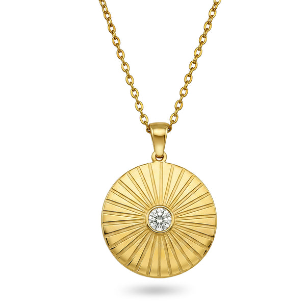 Radiant Necklace i forgylt stål