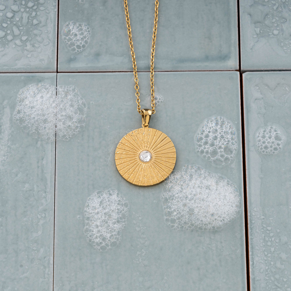 Radiant Necklace i forgylt stål