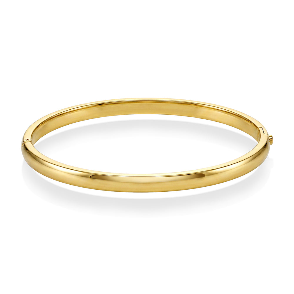 Rise Classic Bangle i forgylt stål