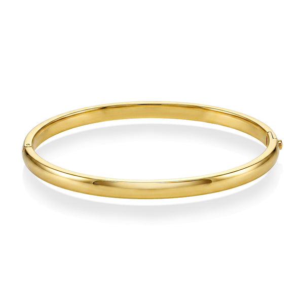 Rise Classic Bangle i forgylt stål