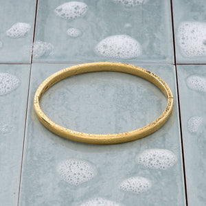 Rise Classic Bangle i forgylt stål