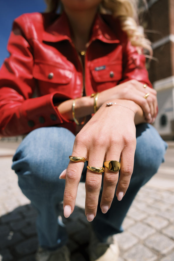 Nova Ring i forgylt stål