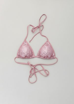 Makai Pink Triangle Bikini Topp