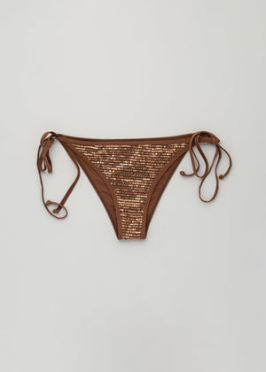 Makai Brown Tie-Side Bikini Truse