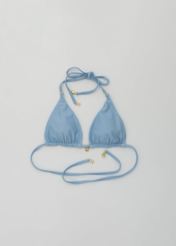 Moana Blue Triangle Bikini Topp