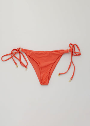 Moana Light Coral Tie-Side Bikini Truse