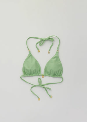 Moana Spring Green Triangle Bikini Topp