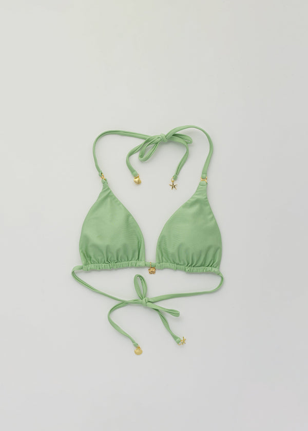 Moana Spring Green Triangle Bikini Topp