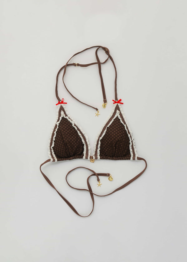 Nalu Brown Bikini Topp