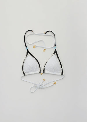 Nalu White Bikini Topp